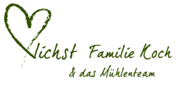 Unterschrift Familie Koch vom Hotel Hessenmühle in Großenlüder-Kleinlüder in Hessen